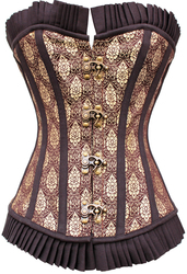 Gold Rush Brocade Gold-Brown Corset