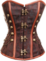Sherlock Steampunk Brown-Gold Corset