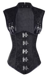 Twisted Tinker Midnight Storm Black Corset