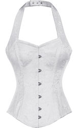 White Mist Halter White Corset
