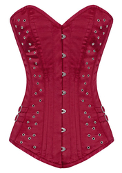 Rosie Riveted Corset - Scarlet