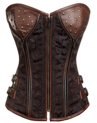 Studdette Revealed Brown Corset