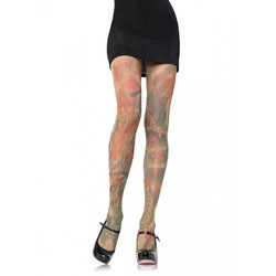 Tattoo Kiss Pantyhose