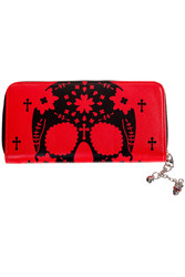 Scarlet Skull Wallet