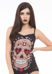 Sugared Skull Cami