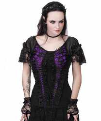 Crossed Hunter Top - Violet