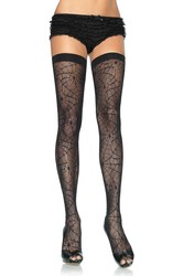 Spider Lace Thigh Highs