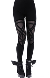 Velvet Strapped Leggings